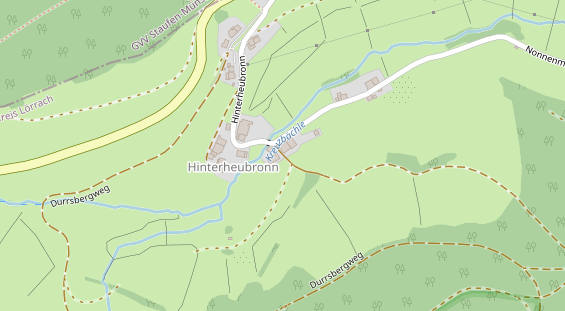 Pension auf Satellitenbild