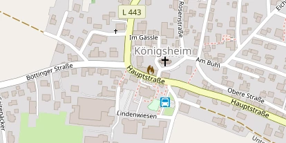 Pension auf Satellitenbild