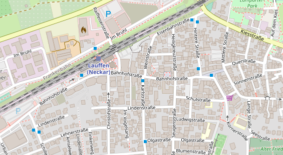 Pension auf Satellitenbild