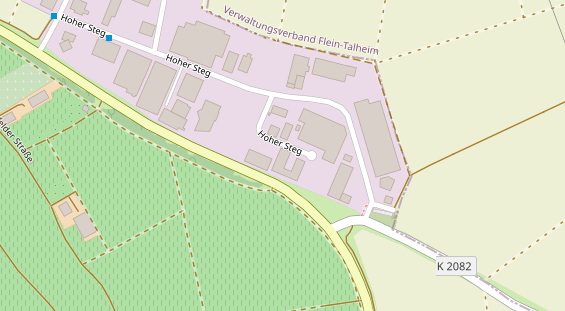 Pension auf Satellitenbild