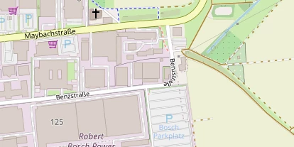 Pension auf Satellitenbild