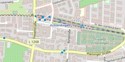 Pension auf Satellitenbild