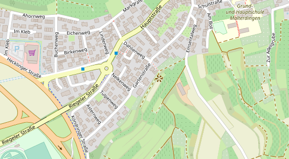 Pension auf Satellitenbild