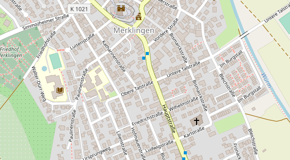 Pension auf Satellitenbild