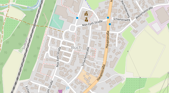 Pension auf Satellitenbild