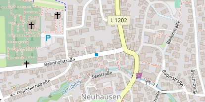 Pension auf Satellitenbild