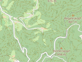 Pension auf Karte