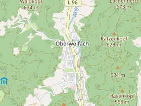Pension auf Karte