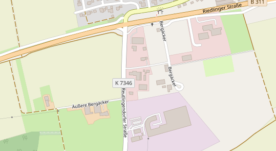 Pension auf Satellitenbild