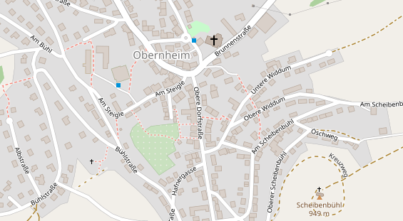 Pension auf Satellitenbild