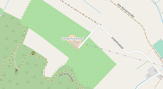 Pension auf Satellitenbild