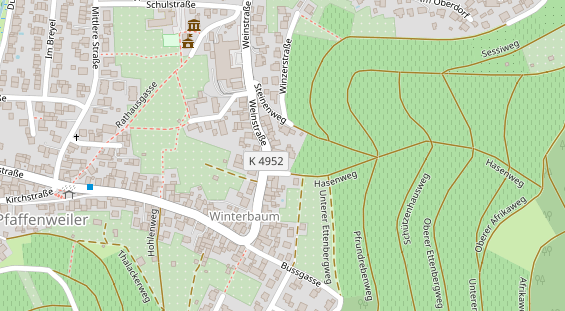 Pension auf Satellitenbild