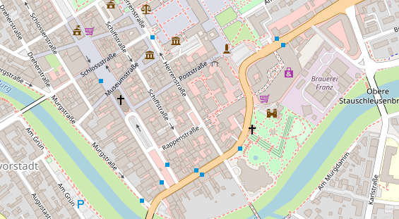 Pension auf Satellitenbild