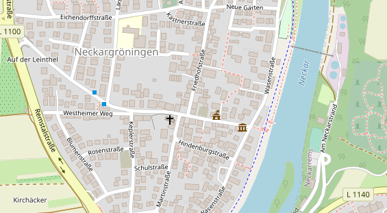 Pension auf Satellitenbild