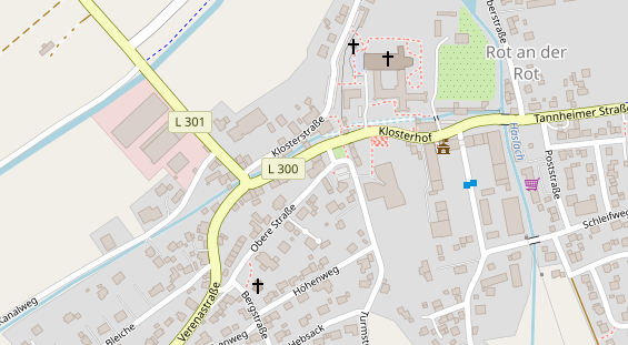 Pension auf Satellitenbild