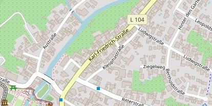 Pension auf Satellitenbild