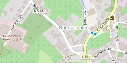 Pension auf Satellitenbild