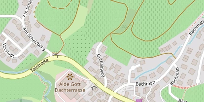 Pension auf Satellitenbild