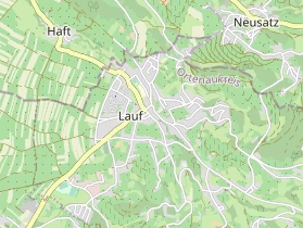 Pension auf Karte