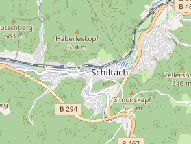 Pension auf Karte
