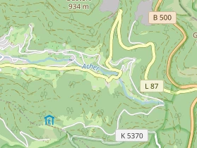 Pension auf Karte