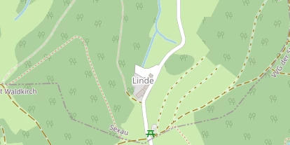 Pension auf Satellitenbild