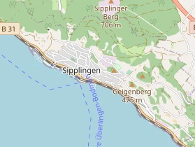 Pension auf Karte