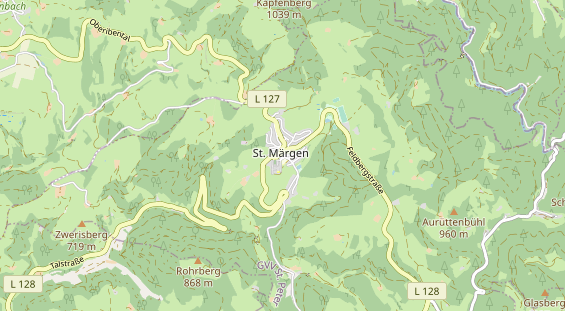 Pension auf Karte