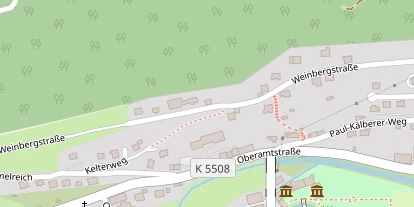 Pension auf Satellitenbild