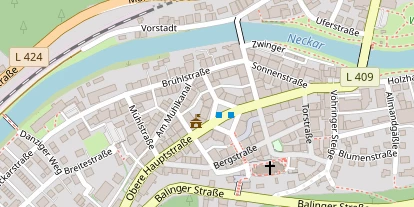 Pension auf Satellitenbild