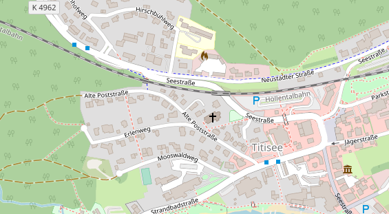 Pension auf Satellitenbild