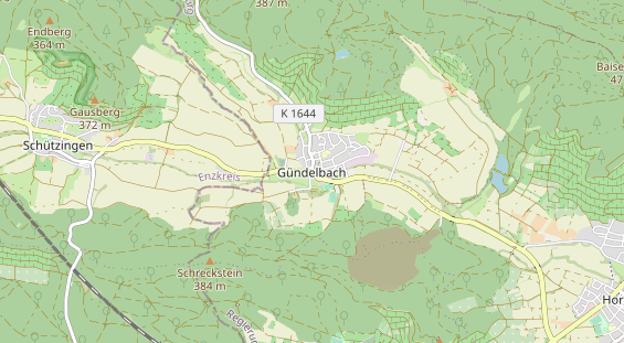 Pension auf Karte