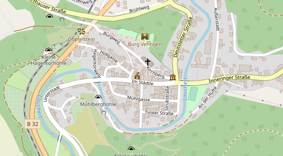 Pension auf Satellitenbild