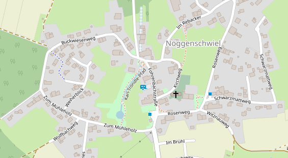 Pension auf Satellitenbild