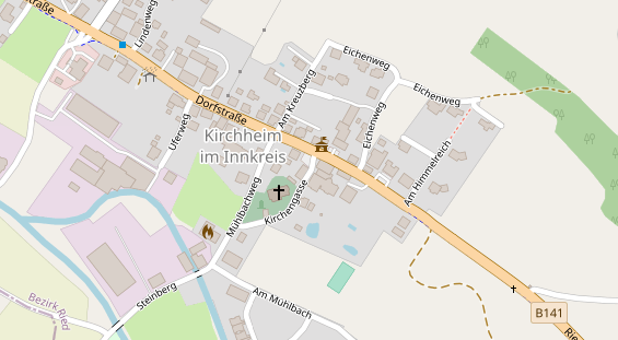 Pension auf Satellitenbild