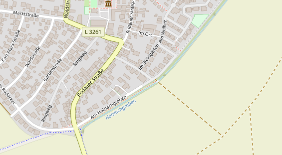 Pension auf Satellitenbild