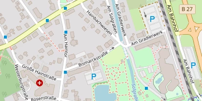 Pension auf Satellitenbild