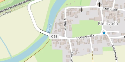 Pension auf Satellitenbild