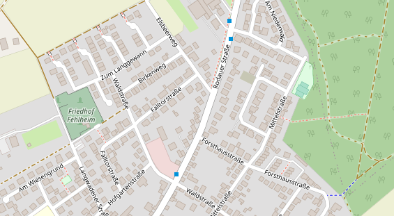 Pension auf Satellitenbild