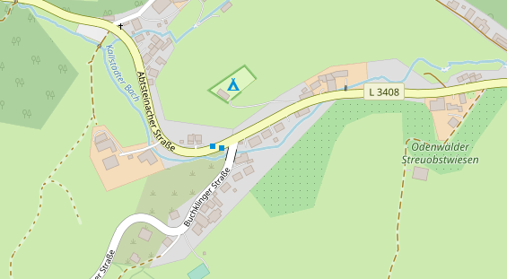 Pension auf Satellitenbild