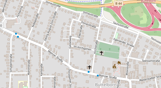 Pension auf Satellitenbild