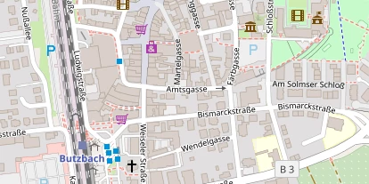 Pension auf Satellitenbild