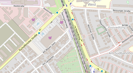 Pension auf Satellitenbild