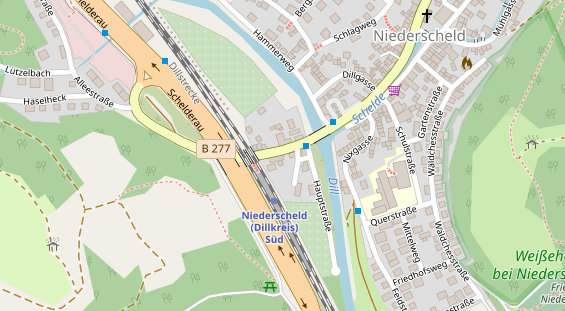 Pension auf Satellitenbild