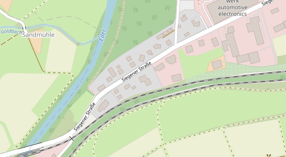 Pension auf Satellitenbild