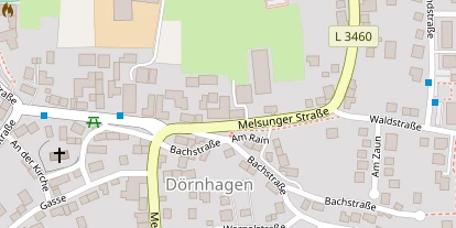 Pension auf Satellitenbild
