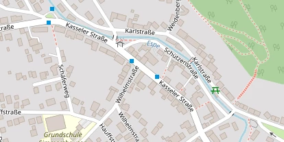 Pension auf Satellitenbild
