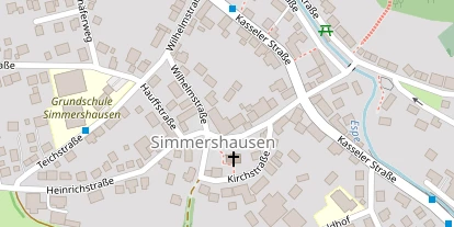 Pension auf Satellitenbild
