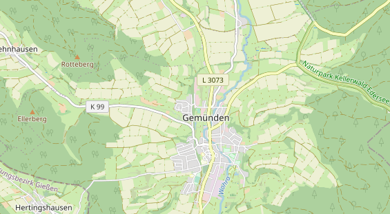 Pension auf Karte