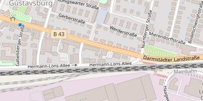 Pension auf Satellitenbild